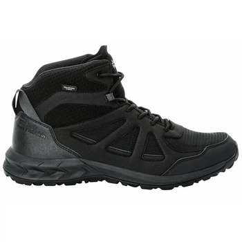 Ботинки Jack Wolfskin Woodland 2 Texapore Mid M 42 Черный (1109-4064993834079)