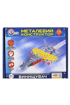 Конструктор металлический "Истребитель" цвет разноцветный Технок ЦБ-00120390
