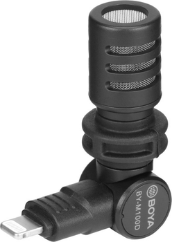 Mikrofon Boya plug and play microphone for iOS Black (6971008027587)