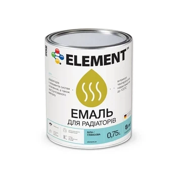 Эмаль для радиаторов ELEMENT глянцевая 0.75л