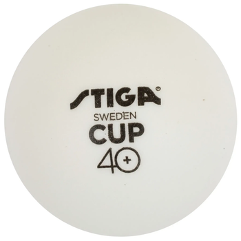 М'ячі для настільного тенісу Stiga Cup ABS 12 шт, білі