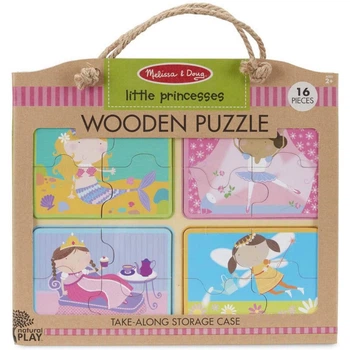 Дерев'яний пазл-вкладиш "Маленькі принцеси" MelissaandDoug MD31365, 16 елементів