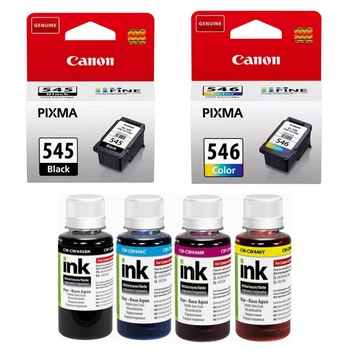 Комплект Картриджі Canon PG-545, CL-546 + Чорнило ColorWay CW-CW445/CW446SET01 100 мл х 4 ш (8287B001)