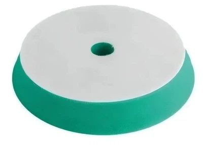 Круг полировальный поролоновый Polystar Abrasive зеленый с липучкой, жесткий, 150мм (24696)
