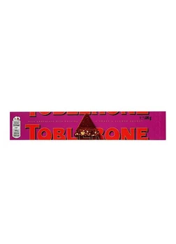 Шоколад Toblerone молочний з нугою, родзинками з медом та мигдалем 100 г (22-0732)