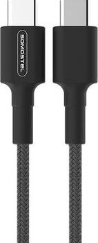 Кабель Somostel USB-C - USB-C 18W PD 3.6A 1 m Black (5902012969649)