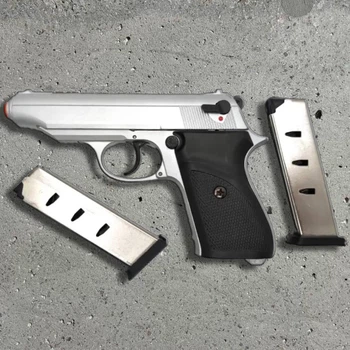 Стартовий пістолет SUR 2608 matte chrome (Walther PP) + 1 магазин