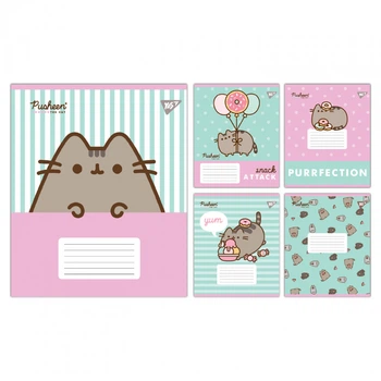 Зошит учнівський шкільний Yes Pusheen Candy А5 12 аркушів лінія