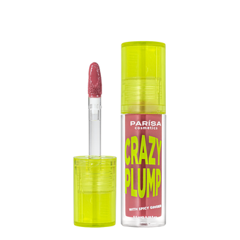 Блиск-плампер для об'єму губ Parisa Cosmetics Crazy Plump, 103 Fashion pink Світло-вишневий, 5,5 мл