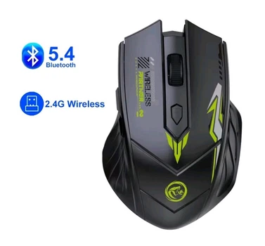 Бездротова ігрова миша GAMING MOUSE Bluetooth + 2.4G на акумуляторі чорна