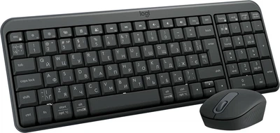 Клавіатура+миша Logitech MK250 Wireless Combo Bluetooth UKR Graphite (920-013823)