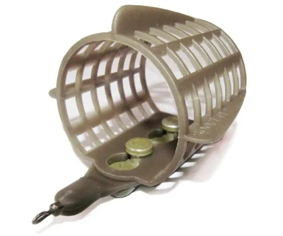 Кормушка фидерная средняя Feeder Sport Mg2-56г сетка 4,1см Ø4,0см c почвозацепами,Мg2-56