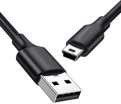 Kabel Ugreen US132 USB-A - Mini USB, 0.5m Black (6957303813544)