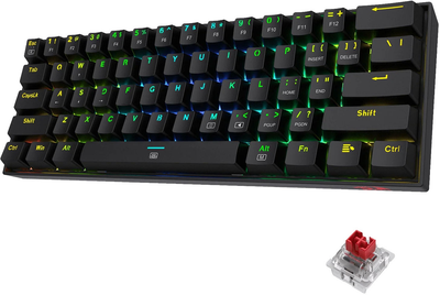 Klawiatura przewodowa Redragon K630 DragonBorn RGB Black (6950376705426)