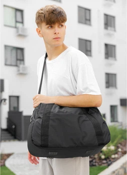 Мужская спортивная тканевая сумка SAMBAG Черная (4840452026)