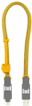 Кабель Rolling Square 6в1 inCharge XL 30 см Желтый (XLS03R)