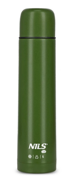 Termos turystyczny NILS CAMP NC3804 1000 ml Zielony (5908261682544)