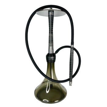 Кальян Hookah Lab Stone Black (серая колба), нержавеющая сталь с черным покрытием, 61 см