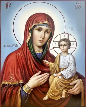 Алмазна мозаїка, Тихвінська ікона Божої Матері (NT100) 40 х 50 см, НікіТошка