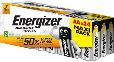 Zestaw baterii Energizer Industrial Alkaline AA / LR6 1.5 V 24 szt. (7638900435849)