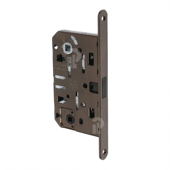 Врезной магнитный замок WC AGB Mediana Polaris XT, 96/50 мм, бронза коричневая (B06102.50.22)