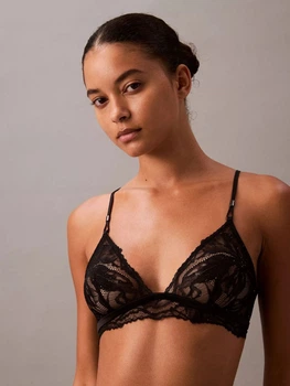 Бюстгальтер без кісточок мереживний Calvin Klein Underwear 393519910 XL Чорний (1159840593)