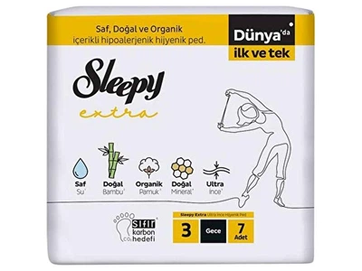 Прокладки гігієнічні SLEEPY нічні 6к. 7шт "Extra" Night-3