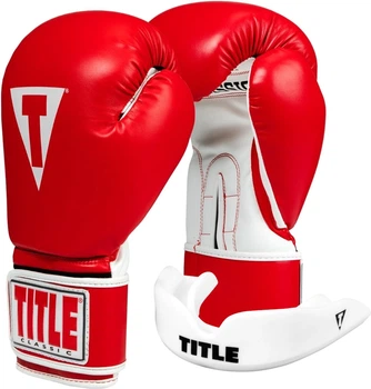 Боксерські рукавиці TITLE Classic Pro Style 3.0 Red/White 12 oz (капа в комплекті) (CVVTG3 12 RD/WH)