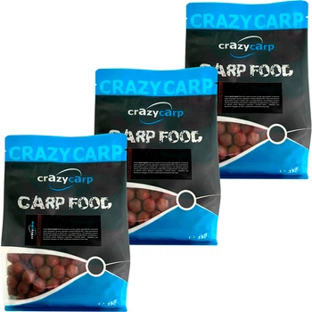 Комплект Бойли вареные Crazy Carp Platinum Series Black Opium черный опиум 24 мм 1кг 3 шт 24BOSL1000
