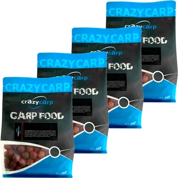 Комплект Бойли вареные Crazy Carp Platinum Series Black Opium черный опиум 24 мм 1кг 4 шт 24BOSL1000