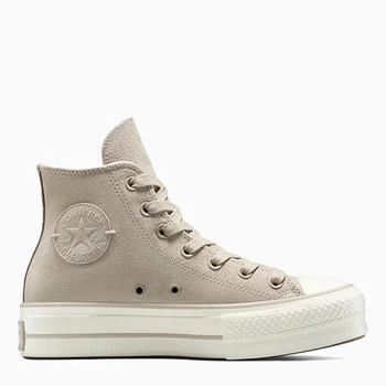 Женские кеды замшевые высокие Converse Ctas Lift Hi A12966C 36.5 (6US) 23 см Beige (194435628639)