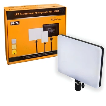 Світлодіодна прямокутна лампа відеосвітло LED CH PL-26 23х16 cm 2700K-6500K USB Control