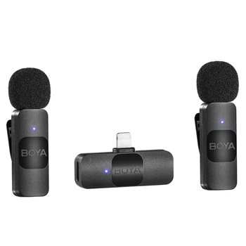 Бездротовий мікрофон BOYA BY-V2 Lightning 2 мікрофона Black