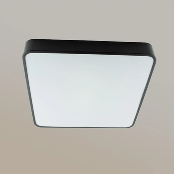 Керована LED люстра Esllse ONIX 90W S ON/OFF 3000-6500К 7200Лм квадратна чорна 500x500х50-BLACK-220-IP20