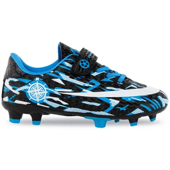 Бутсы футбольные детские Baodisi Sport 857-1 размер 33 Black-Blue