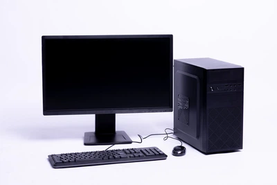 Компьютер в сборе, Intel Core i5 6400, ОЗУ 8 ГБ, SSD 120 ГБ, монитор 24" Б/У