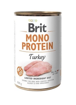 Консервированный корм Brit Mono Protein для собак с индейкой 400 г х 6 шт