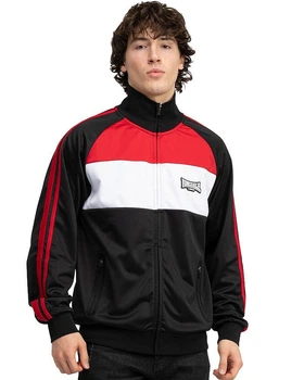 Кофта флісова спортивна чоловіча Lonsdale BRACKLESHAM 117704-1555 M Black/Dark Red/White (4255581563024)