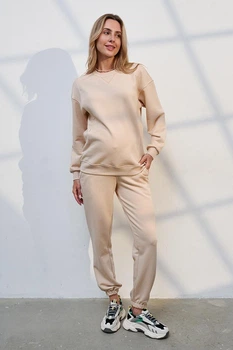Костюм для беременных и кормящих Юла Мама Melina M кремовый (ST-35.012)