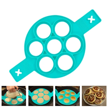 Силиконовая форма для приготовления оладий и яичницы Cake Maker Бирюзовый