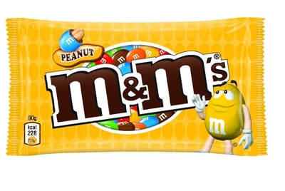 Драже M&M's с арахисом и молочным шоколадом 90 г. (5000159541213)