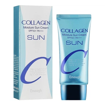 Солнцезащитный крем с коллагеном Collagen Moisture Sun Cream SPF50+ PA++++ ENOUGH 50 г