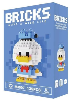Конструктор фігурка Пікселі BRICKS Дональд Дак серія "Мультгерої" Donald Duck Micro Diamonds Blocks M3007