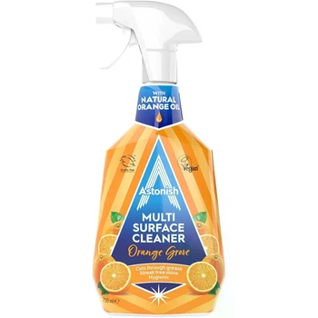Універсальний очисник для кухні і різних твердих поверхонь Astonish Orange Multi-surface cleaner з олією апельсина 750мл