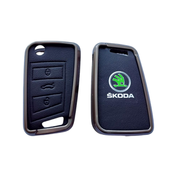 Чехол на ключ Skoda (ключ 4, чехол 30)