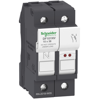 Держатель предохранителя 1P+N 32A 690В 10x38мм [DF101NV] Schneider Electric