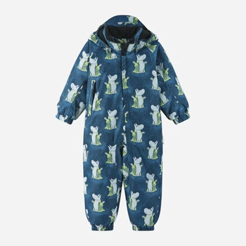 Детский зимний слитный термо комбинезон для мальчика Reima Moomin Lyster 5100011D-6982 92 см Темно-синий (6438557245768)