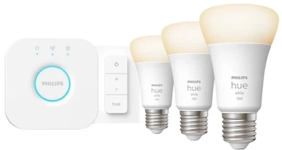 Базовый комплект Philips Hue White Starter kit: 3 E27 smart bulbs
