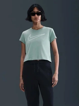 Футболка хлопковая женская Nike W Nsw Club Ss Tee Hbr Md HV5002-017 M Мятная (0198482280703)