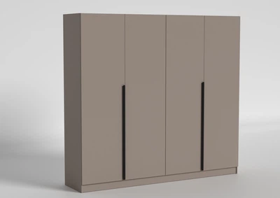 Шафа розпашна 4-х дверна Matro Urban 2400х524х2200 мм Сіра Глина (0024232279-925)